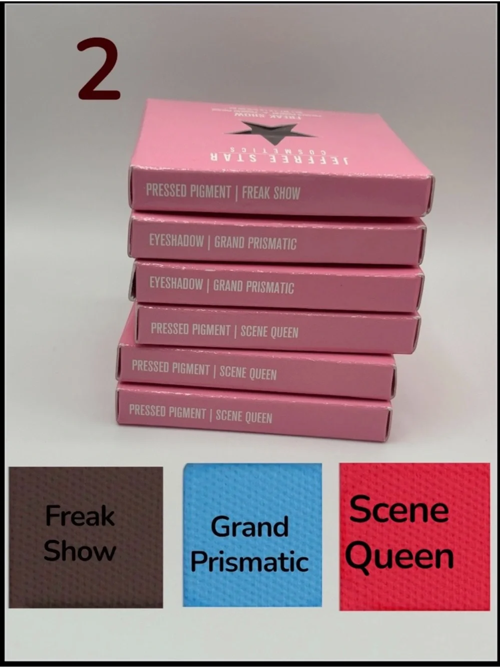 Jeffree Star Artistry Single Eyeshadow Bundles -Price is for set of 6 eyeshadows - Picture 3 of 7